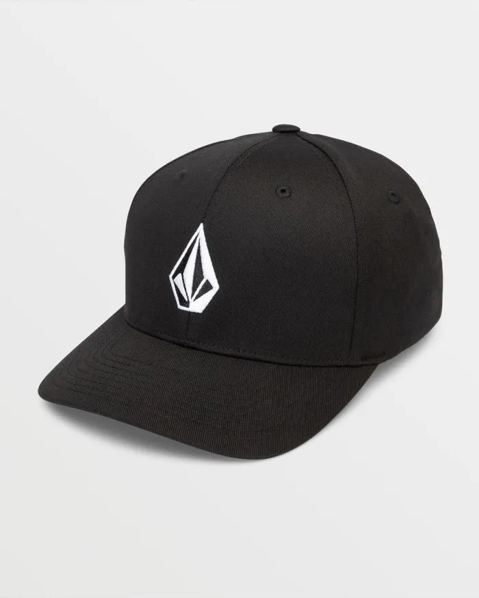 Full Stone Flexfit Hat 8211 Black Mens Volcom Hats and Beanies