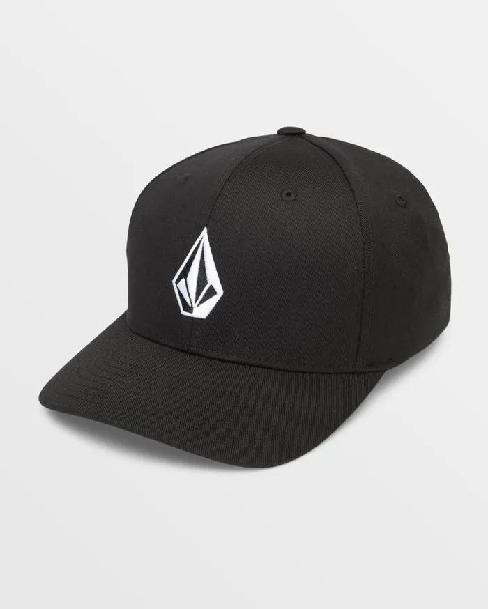 Full Stone Flexfit Hat 8211 Black Mens Volcom Hats and Beanies