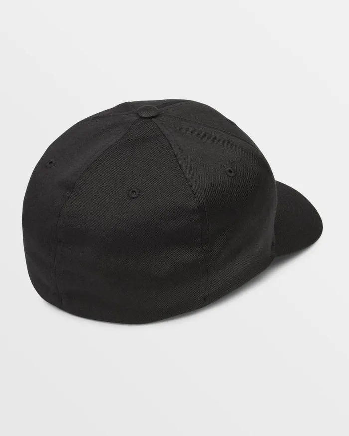 Full Stone Flexfit Hat 8211 Black Mens Volcom Hats and Beanies