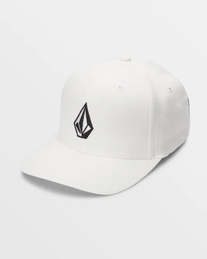 Full Stone Flexfit Hat 8211 White Mens Volcom Hats and Beanies