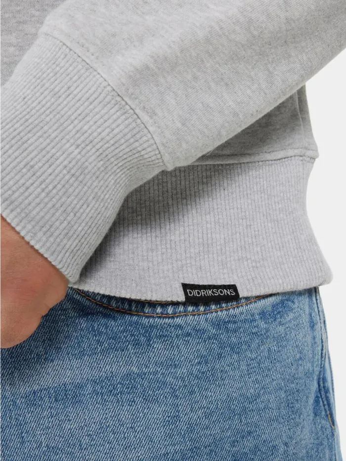 Fyn Men039s Sweater Aluminum Melange Men Didriksons Hoodies and Sweatshirts Fyn Men039s Sweater Aluminum Melange Men Didriksons Hoodies and Sweatshirts