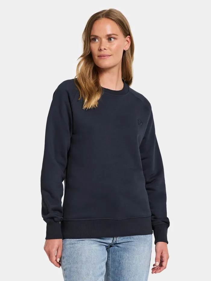 Fyn Women039s Sweater Navy Women Didriksons Hoodies and Sweatshirts