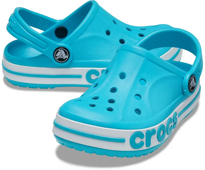 GirlsBoys Crocs Kids Bayaband Clog Digital Aqua Clogs