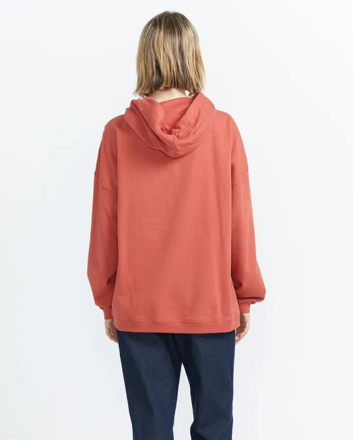 Gold In Hour Hoodie 8211 Rust Womens Volcom Hoodies and Sweatshirts
