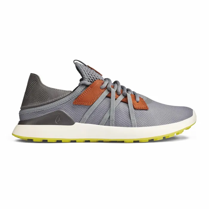 Golf Men Olukai Manele Breathable Golf Shoes 8211 Poi Charcoal