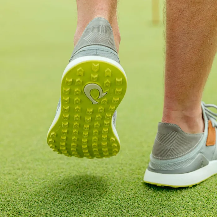 Golf Men Olukai Manele Breathable Golf Shoes 8211 Poi Charcoal