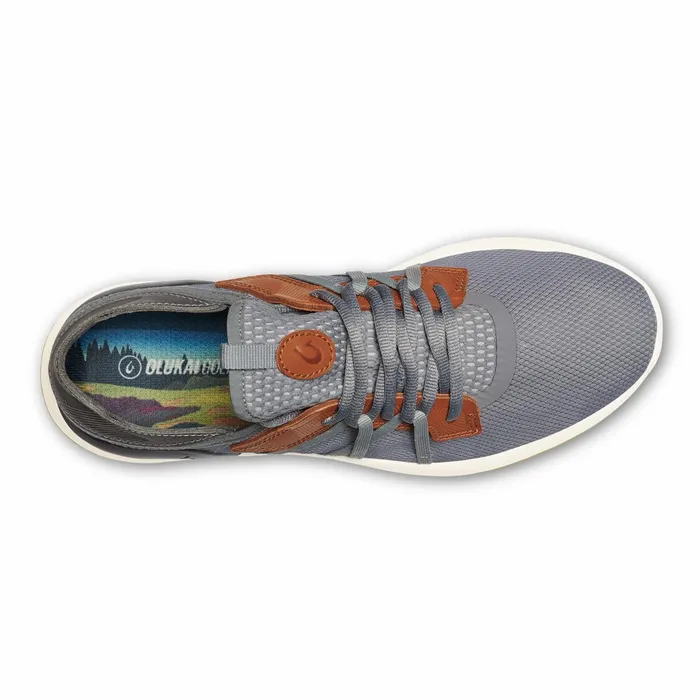 Golf Men Olukai Manele Breathable Golf Shoes 8211 Poi Charcoal