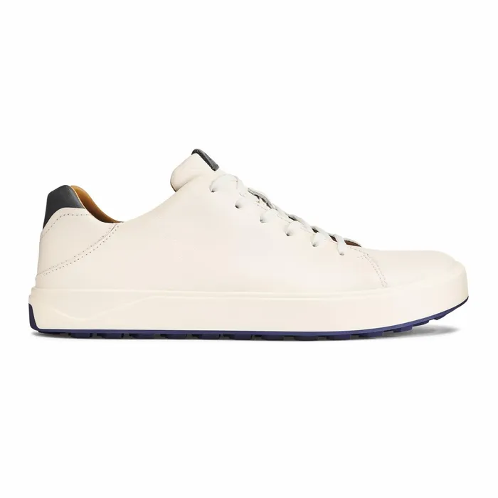 Golf Men Olukai Waialae Waterproof Leather Golf Shoes 8211 White