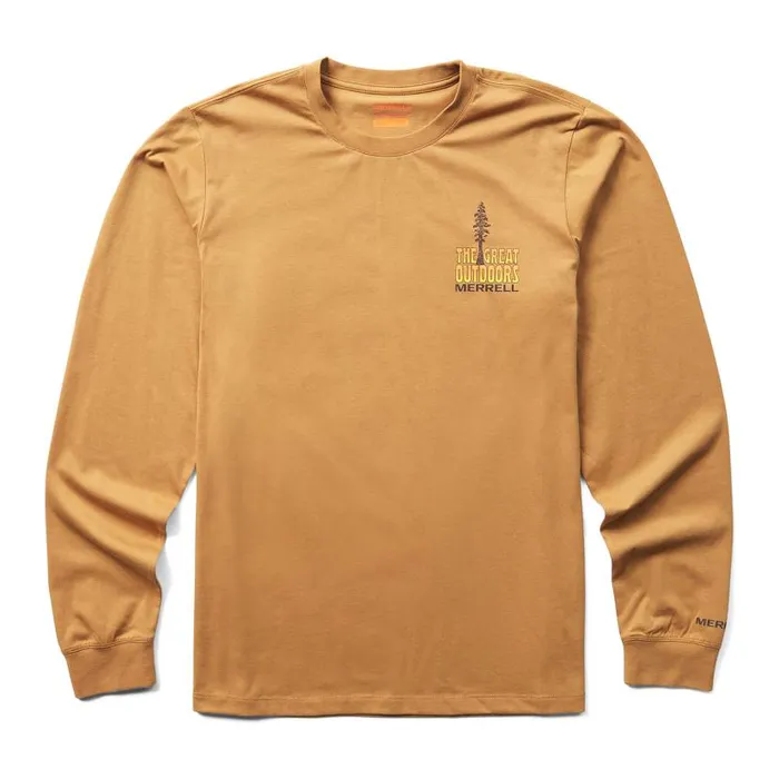Great Outdoors Long Sleeve Tee Dijon Men Merrell Tops