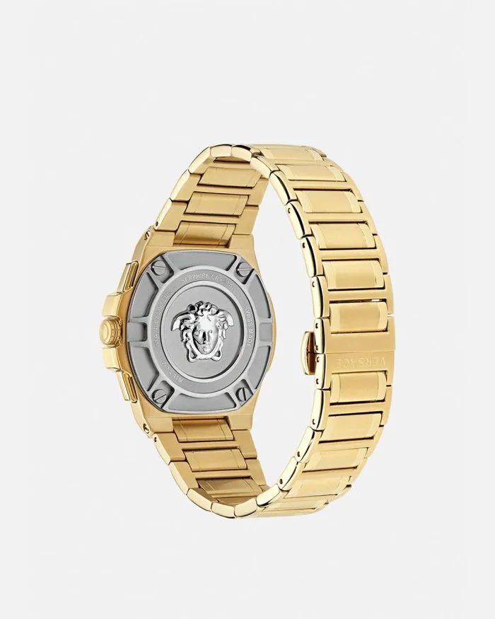 Greca Extreme Chrono Watch Gold Men Versace Watches