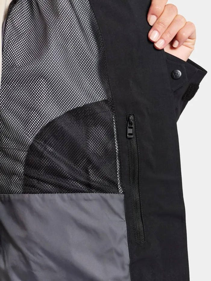 Grit Women039s Jacket Black Women Didriksons Shell Jackets