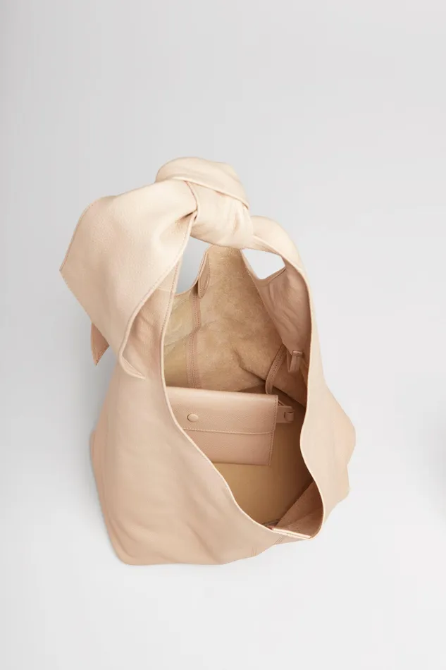Handbags Women Elie Tahari Large Knot Leather Handbag OATMEAL