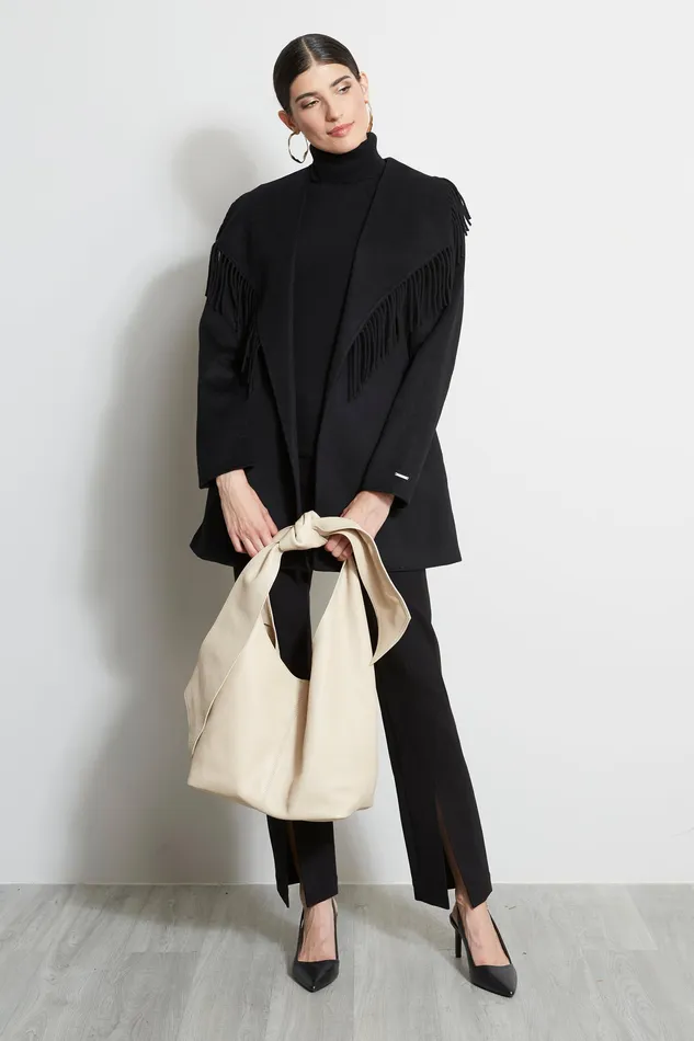 Handbags Women Elie Tahari Large Knot Leather Handbag OATMEAL