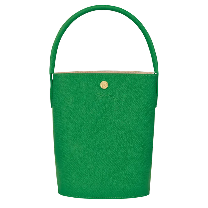 Handbags Women Longchamp pure S Bucket bag Green