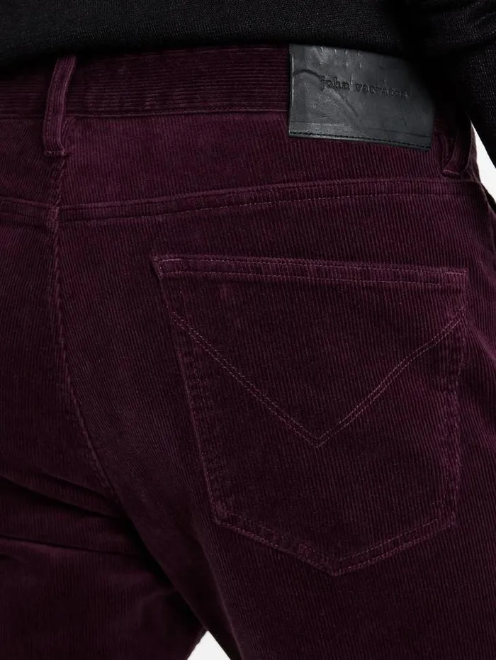 HANS HYBRID JEAN PANT Dark Plum Men John Varvatos Pants