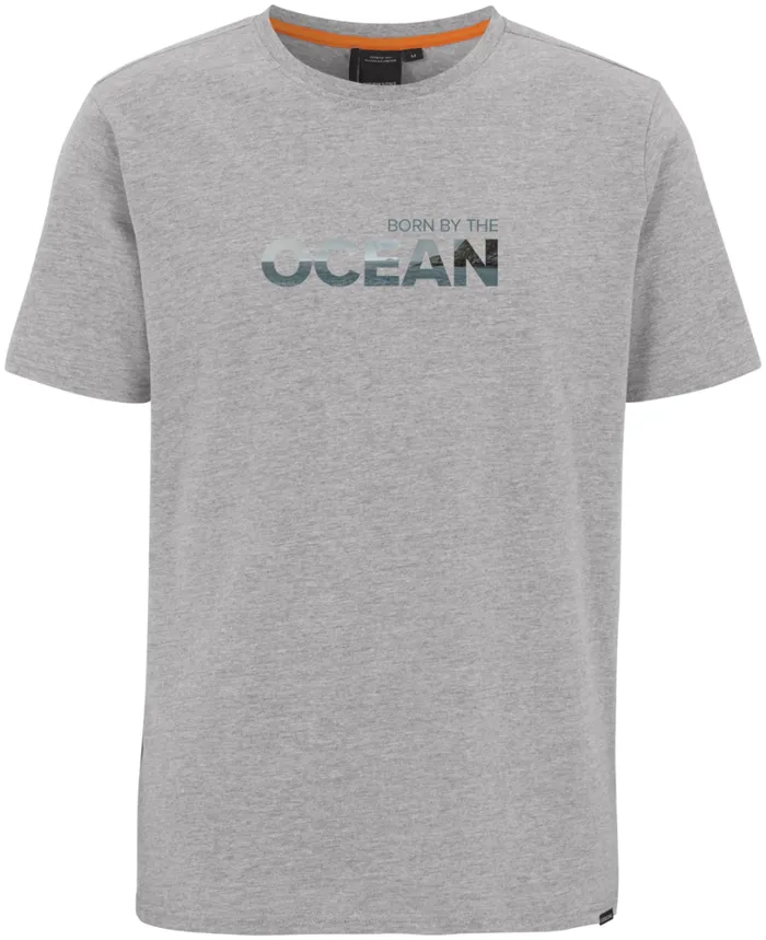 Harald Men039s Tshirt Ocean Grey Melange Men Didriksons Tshirts and Polos