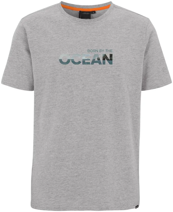 Harald Men039s Tshirt Ocean Grey Melange Men Didriksons Tshirts and Polos