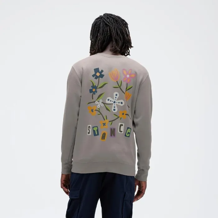 Harvest Crew Pullover Tee Cement Men Stance Sweatshirts and Hoodies