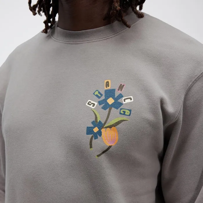 Harvest Crew Pullover Tee Cement Men Stance Sweatshirts and Hoodies