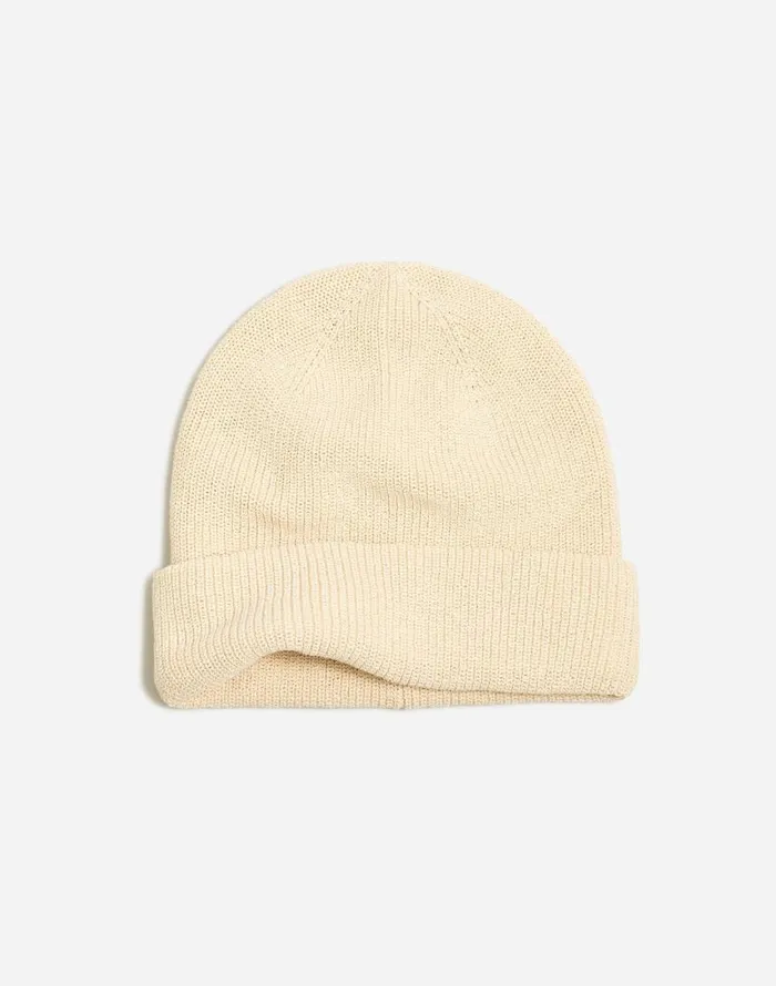 Hats and Scarves Men Madewell Resourced Cuffed Beanie Alabaster