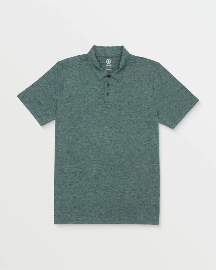 Hazard Pro Polo Short Sleeve Shirt 8211 Petro Mens Volcom Shirts and Flannels