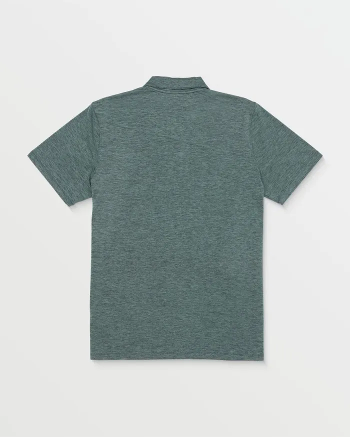 Hazard Pro Polo Short Sleeve Shirt 8211 Petro Mens Volcom Shirts and Flannels
