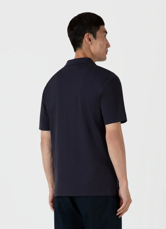 Heavyweight Polo Shirt Navy Polo Shirts ussunspel Men Heavyweight Polo Shirt Navy Polo Shirts ussunspel Men