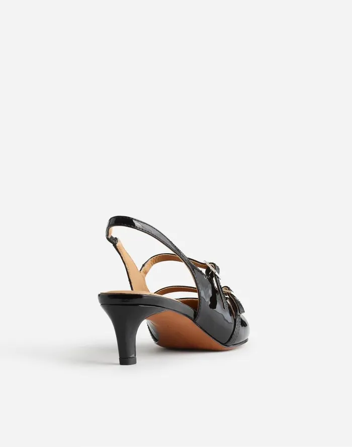 Heels Women Madewell The Davina Slingback Pump True Black