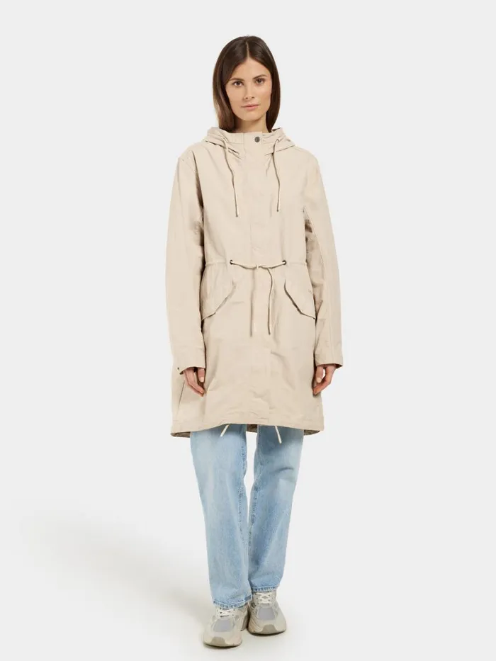 Helen Parka Clay Beige Women Didriksons Spring Jackets