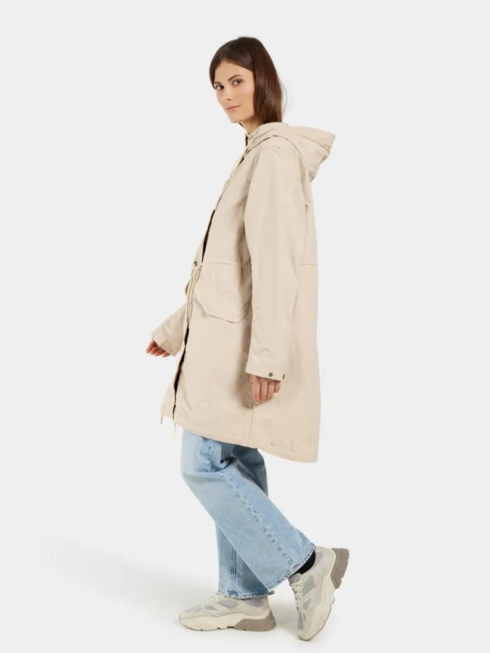 Helen Parka Clay Beige Women Didriksons Spring Jackets