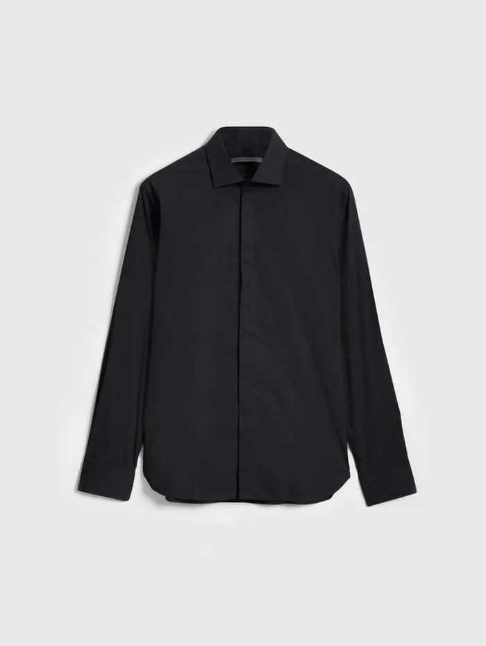 HENDRIX DRESS SHIRT Black Men John Varvatos Shirts