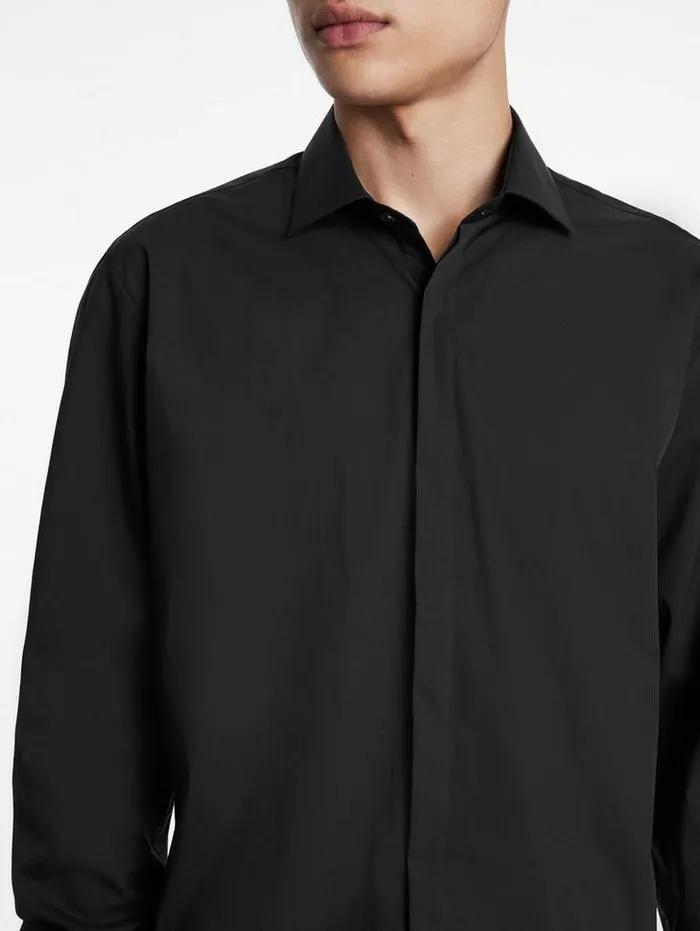 HENDRIX DRESS SHIRT Black Men John Varvatos Shirts