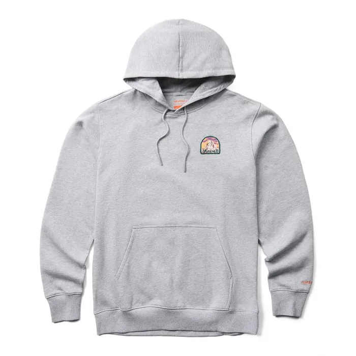 Hike High Fleece Hoody Grey Heather Men Merrell Tops