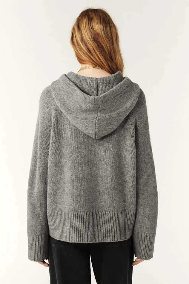 Hoodie Yonda Gray Women Baandsh Sweaters and Cardigans