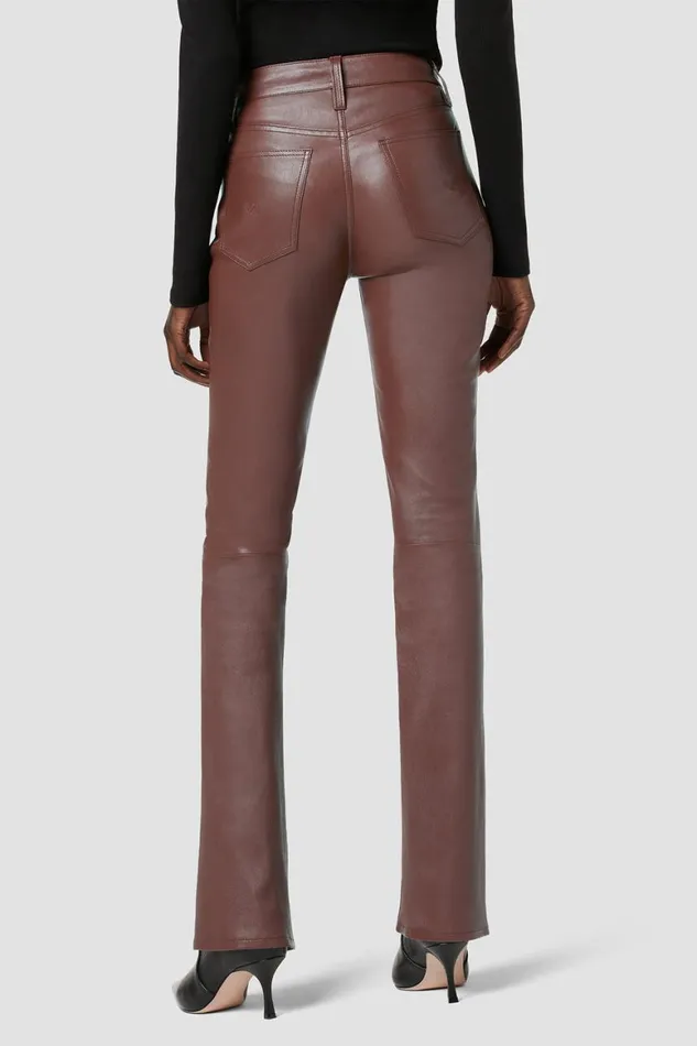 Hudson Jeans Bootcut Barbara HighRise Baby Bootcut Leather Pant Cinnamon 8211 Women Hudson Jeans Bootcut Barbara HighRise Baby Bootcut Leather Pant Cinnamon 8211 Women
