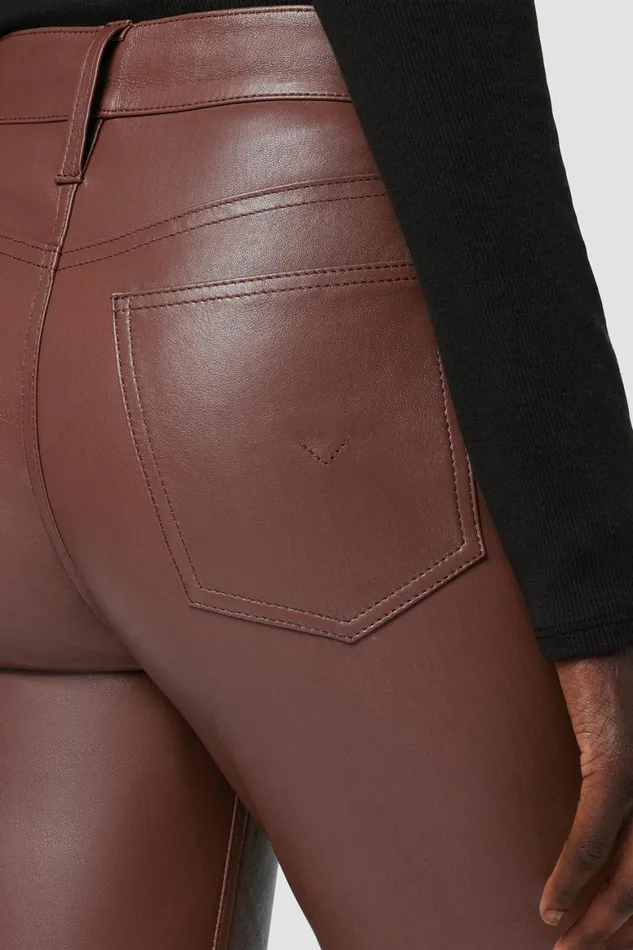 Hudson Jeans Bootcut Barbara HighRise Baby Bootcut Leather Pant Cinnamon 8211 Women Hudson Jeans Bootcut Barbara HighRise Baby Bootcut Leather Pant Cinnamon 8211 Women