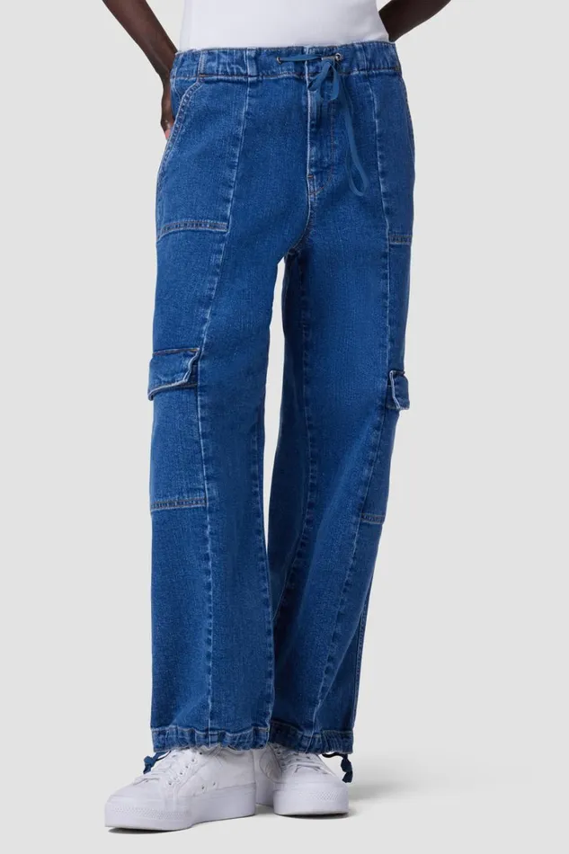 Hudson Jeans Cargo Drawstring Cargo Parachute Pant Chill 8211 Women