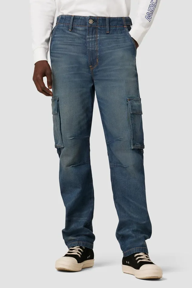Hudson Jeans Cargo Reese Straight Cargo Jean Dark Pacific 8211 Men