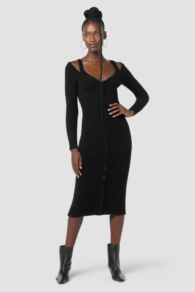 Hudson Jeans Dresses and Jumpsuits Melange Dress Black 8211 Women