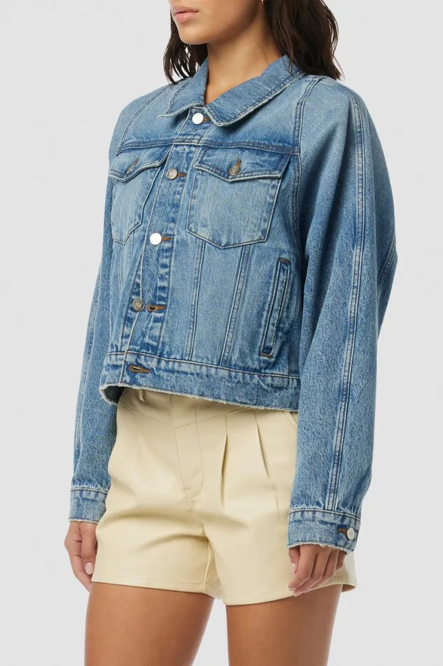 Hudson Jeans Jackets and Outerwear Raglan Sleeve Cropped Denim Jacket Denim Breeze 8211 Women Hudson Jeans Jackets and Outerwear Raglan Sleeve Cropped Denim Jacket Denim Breeze 8211 Women