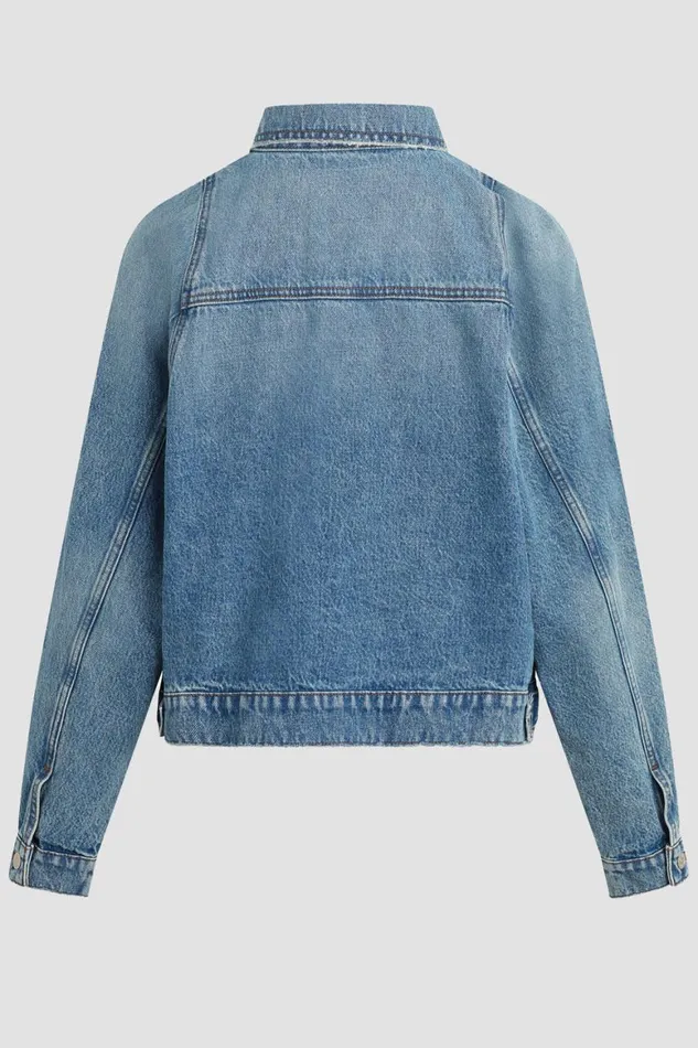 Hudson Jeans Jackets and Outerwear Raglan Sleeve Cropped Denim Jacket Denim Breeze 8211 Women Hudson Jeans Jackets and Outerwear Raglan Sleeve Cropped Denim Jacket Denim Breeze 8211 Women