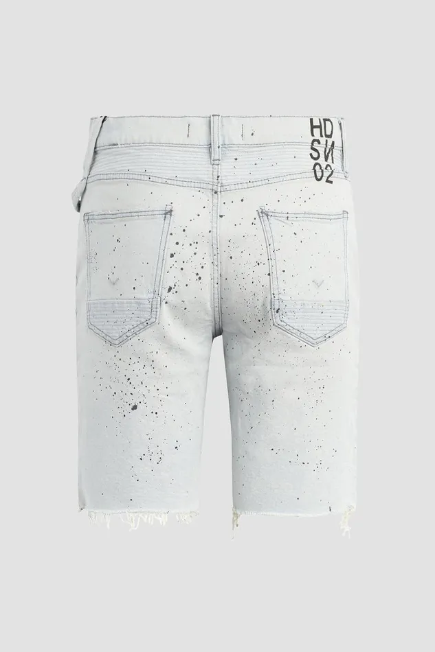 Hudson Jeans Shorts Blinder Biker V2 Short Confetti 8211 Men Hudson Jeans Shorts Blinder Biker V2 Short Confetti 8211 Men