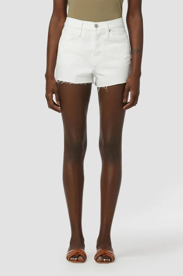 Hudson Jeans Shorts Lori HighRise Short Destructed White 8211 Women