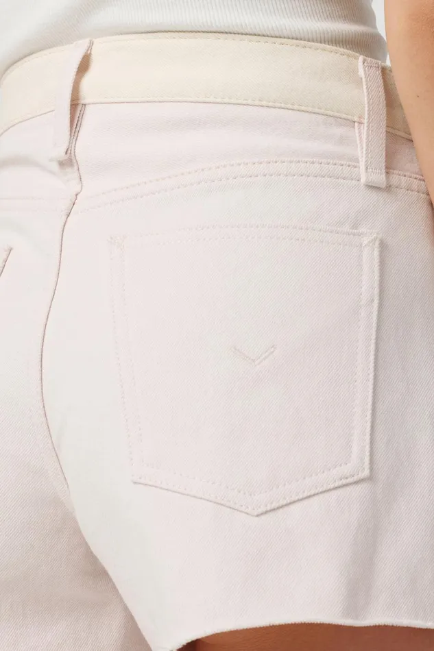 Hudson Jeans Shorts Lori HighRise Short Egret And Light Pink 8211 Women Hudson Jeans Shorts Lori HighRise Short Egret And Light Pink 8211 Women