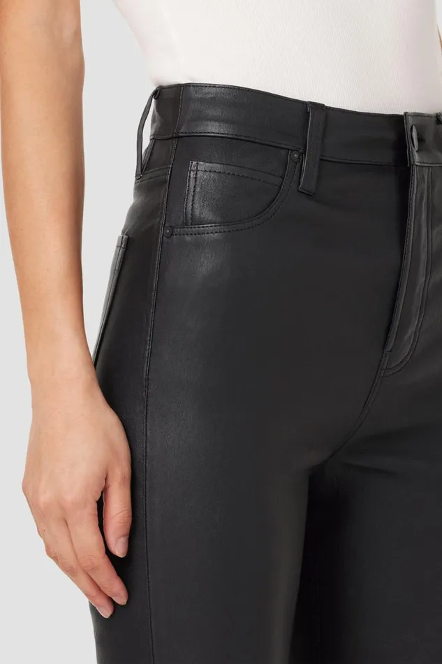 Hudson Jeans Straight Harlow Ultra HighRise Cigarette Leather Ankle Pant Black 8211 Women Hudson Jeans Straight Harlow Ultra HighRise Cigarette Leather Ankle Pant Black 8211 Women