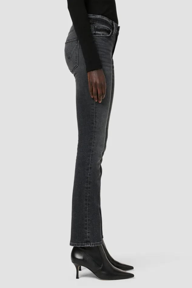 Hudson Jeans Straight Nico MidRise Straight Jean W Slit Hem Black Star 8211 Women Hudson Jeans Straight Nico MidRise Straight Jean W Slit Hem Black Star 8211 Women