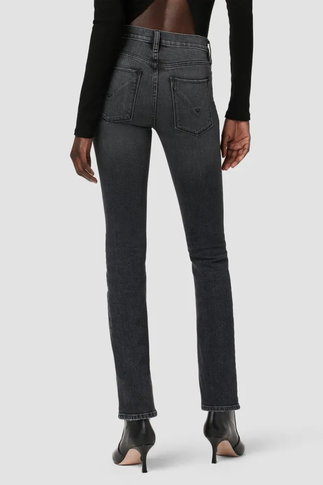 Hudson Jeans Straight Nico MidRise Straight Jean W Slit Hem Black Star 8211 Women Hudson Jeans Straight Nico MidRise Straight Jean W Slit Hem Black Star 8211 Women