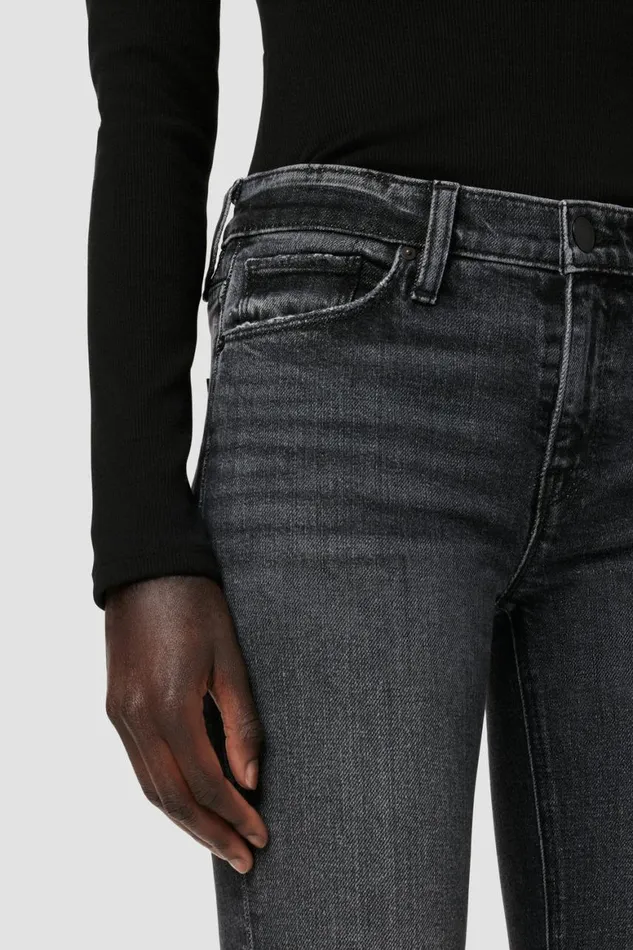 Hudson Jeans Straight Nico MidRise Straight Jean W Slit Hem Black Star 8211 Women Hudson Jeans Straight Nico MidRise Straight Jean W Slit Hem Black Star 8211 Women