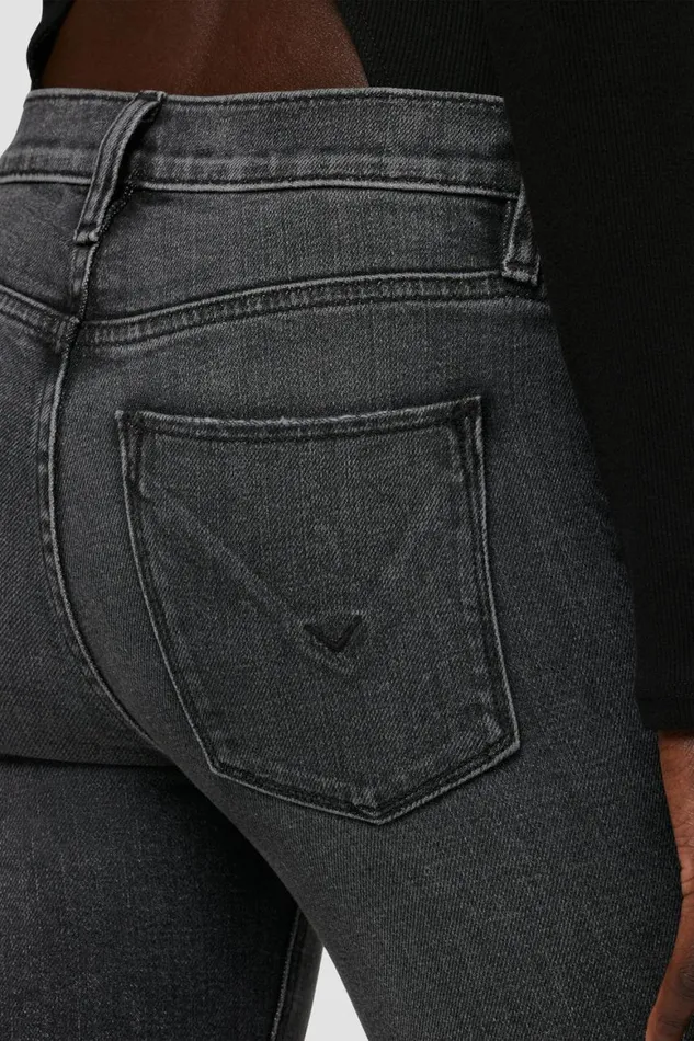 Hudson Jeans Straight Nico MidRise Straight Jean W Slit Hem Black Star 8211 Women Hudson Jeans Straight Nico MidRise Straight Jean W Slit Hem Black Star 8211 Women