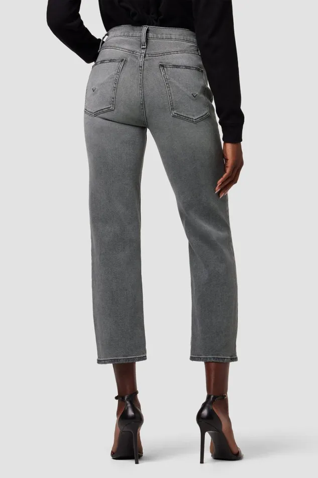 Hudson Jeans Straight Remi HighRise Straight Crop Jean Stone Grey Destructed 8211 Women Hudson Jeans Straight Remi HighRise Straight Crop Jean Stone Grey Destructed 8211 Women